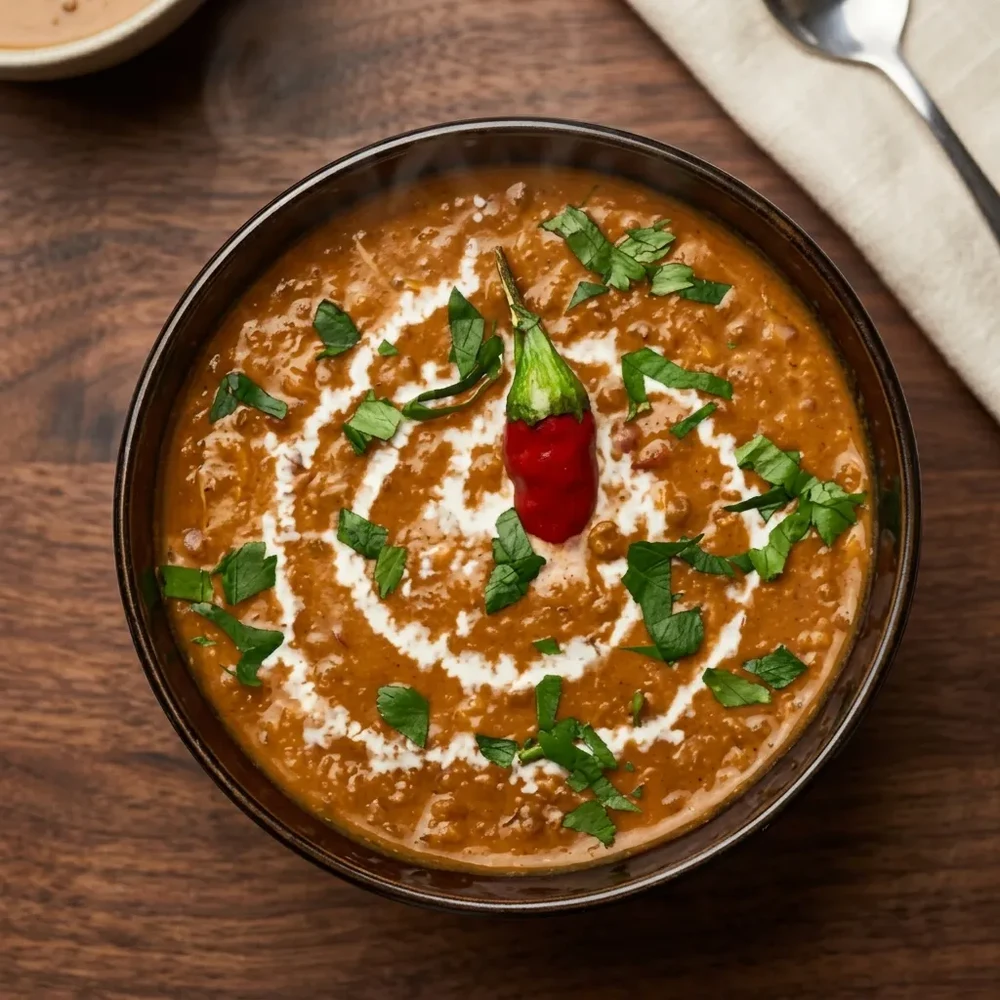 Dal Makhani at Cafe Junoon, a pure vegetarian Indian cafe in Cornerstone, NE Calgary